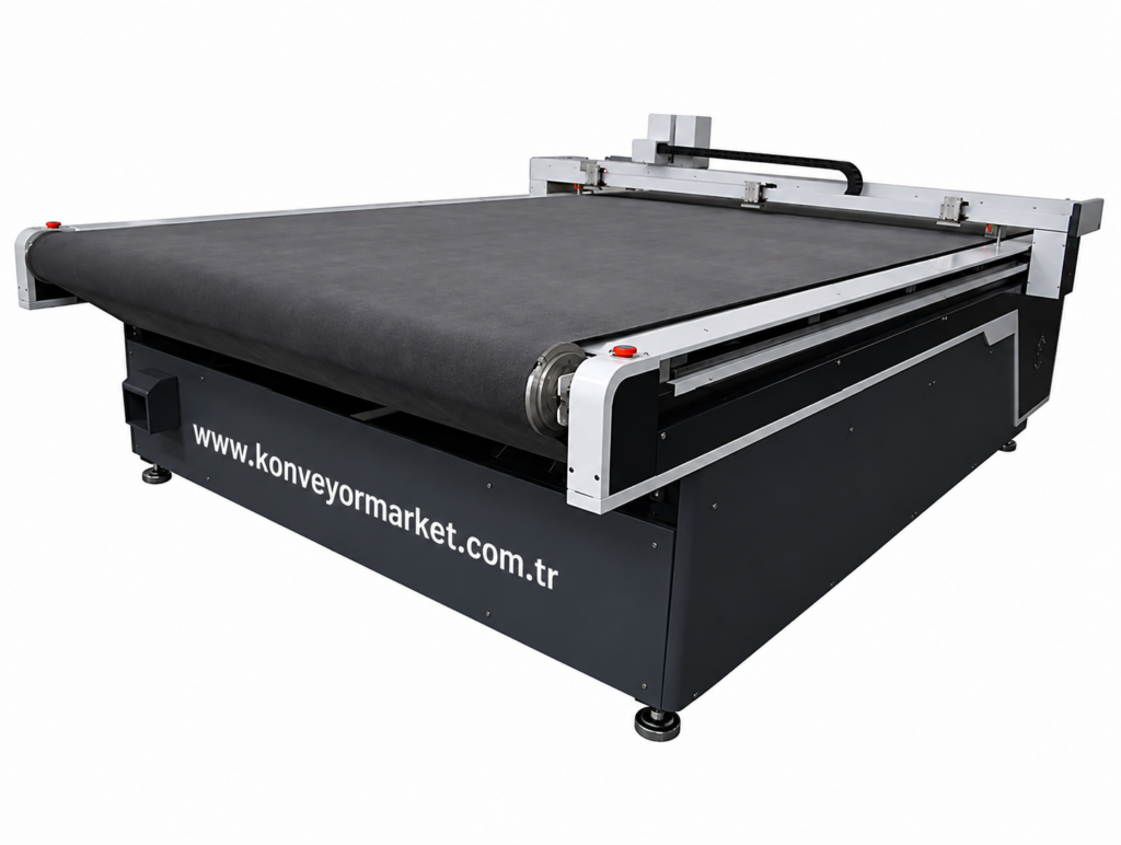 CNC Kafalı Kumaş Kesim Makinesi Konveyör Keçe Bant | Otomatik Plotter Keçe Bant Sistemleri